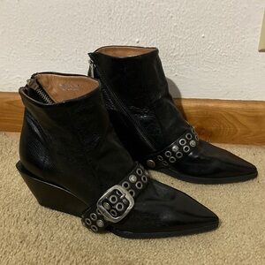 A.S.98 Black Ankle Boots EU37 US7